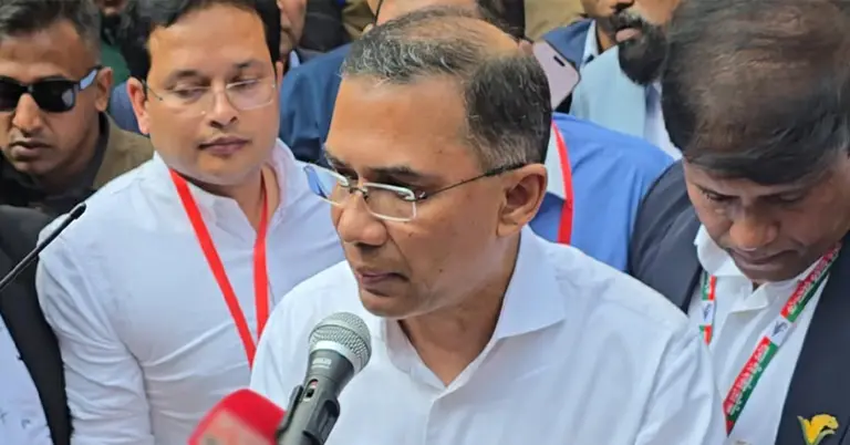 কথা বলছেন তারেক রহমান